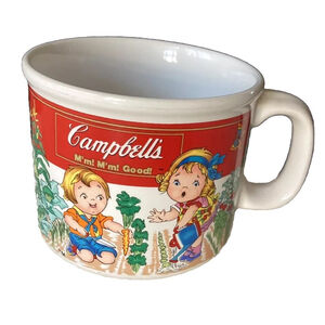 Campbell's Soup Mug/Coffee Cup Mm! Mm! Good! Kids In Garden Westwood 1993 Vntg